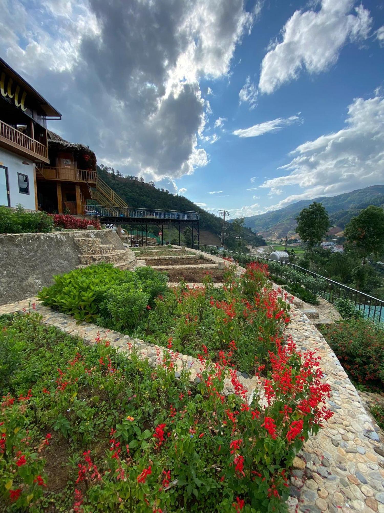Hotel Nha Tren Doi - Windy Hill Mu Cang Chai Exteriér fotografie